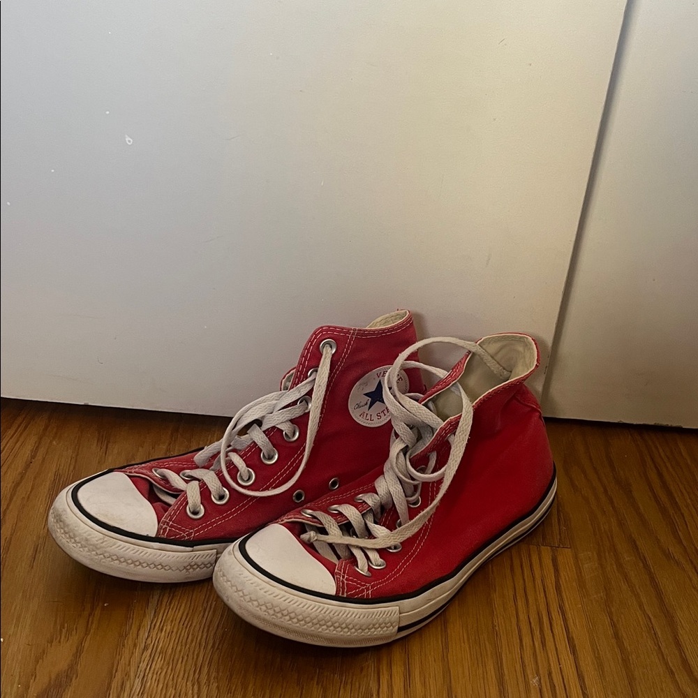 Converse Women's Red High-Top Sneakers
